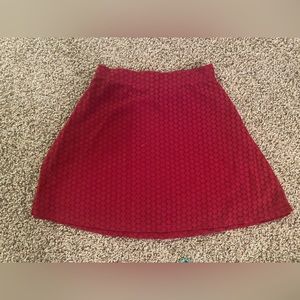 Cranberry colored skirt